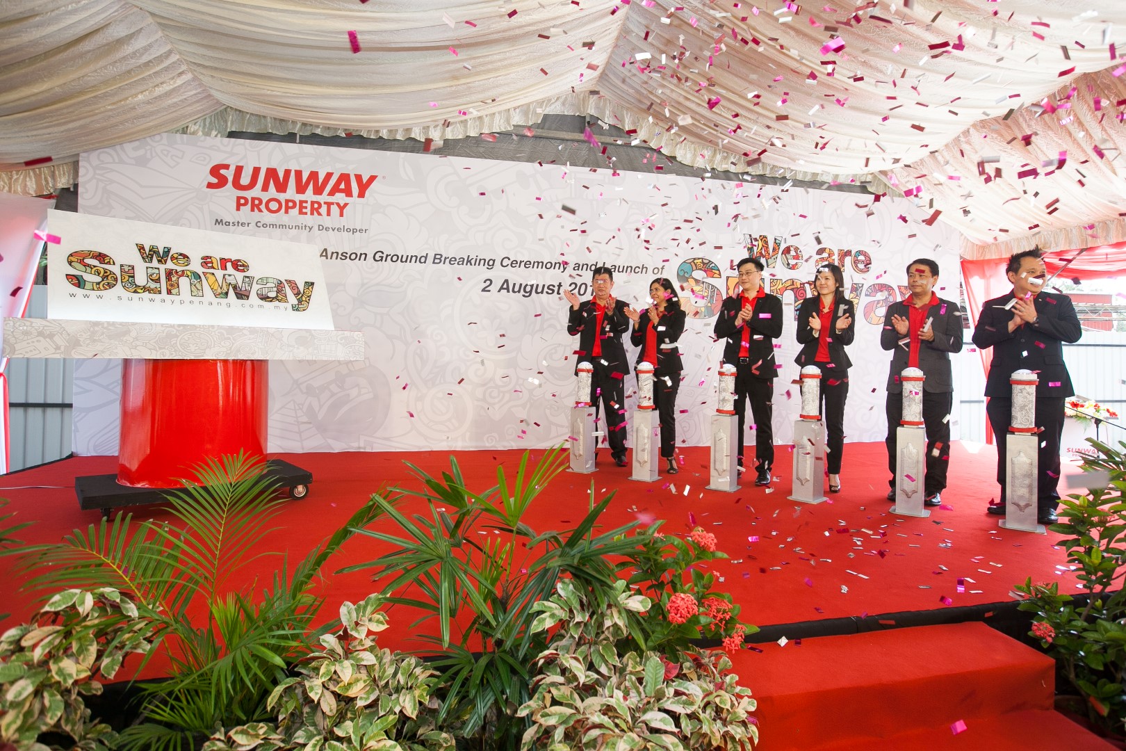 “We Are Sunway” campaign officially launched by the VIPs at the Ground Breaking Ceremony of Sunway Property @ Anson.