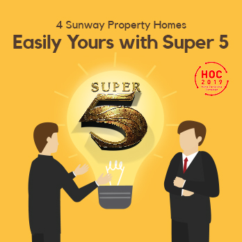 4 Sunway Property Homes Easily Yours with Super 5